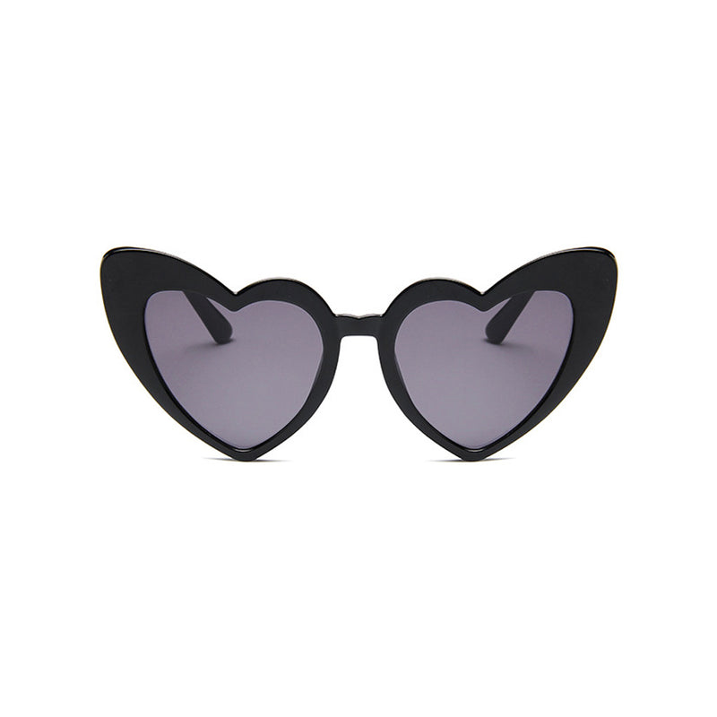 Cute HD Visual UV Protect Contrast Tinted Heart Shaped Sunglasses