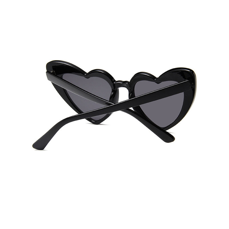 Cute HD Visual UV Protect Contrast Tinted Heart Shaped Sunglasses