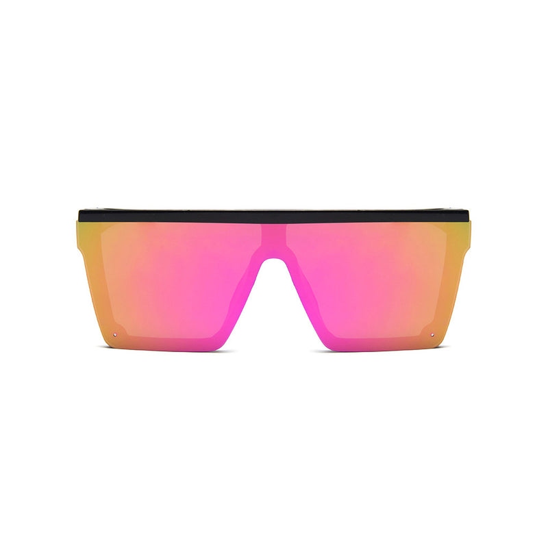 Futuristic HD Visual UV Protect Oversized Square Shield Visor Sunglasses