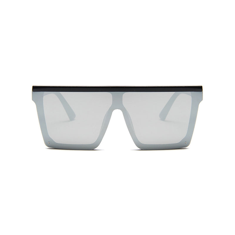 Futuristic HD Visual UV Protect Oversized Square Shield Visor Sunglasses