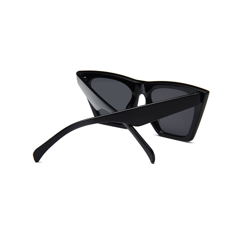 Retro 70s Tinted Angular HD Visual UV protection Cat Eye Sunglasses