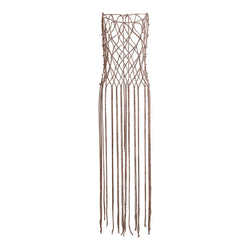 Sparkly Rhinestone Embellished Fringe Sleeveless Macrame Cover Up Dress