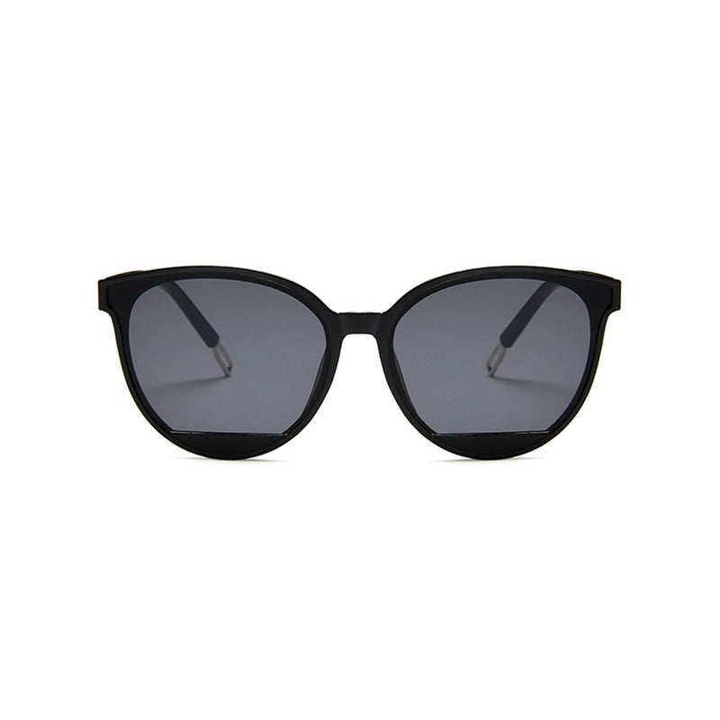 Unique HD Anti Glare UV Protection Color Block Tinted Cat Eye Sunglasses