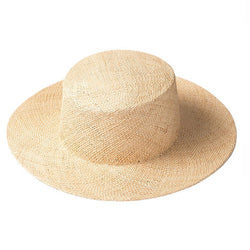 Classic Wide Brim Woven Straw Hat - Nature